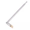 1Pcs 4 Section Telescopic Stainless Steel AM FM Radio Antenna Universal Head Speaker Radio Pull Rod