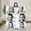 Warm Soft Blanket Picnic Margot Robbie Bedding Throws Funny Bedspread For Bedroom