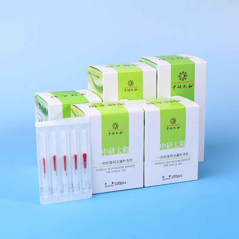 100pcs Disposable Stainless Steel Acupuncture Needles – Sterile, Individually Packaged with Guide Tube