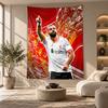 Decorative Tapestry,Mohamed Salah Printed Wall Art, Lightweight Wall Hanging For Bedroom Background