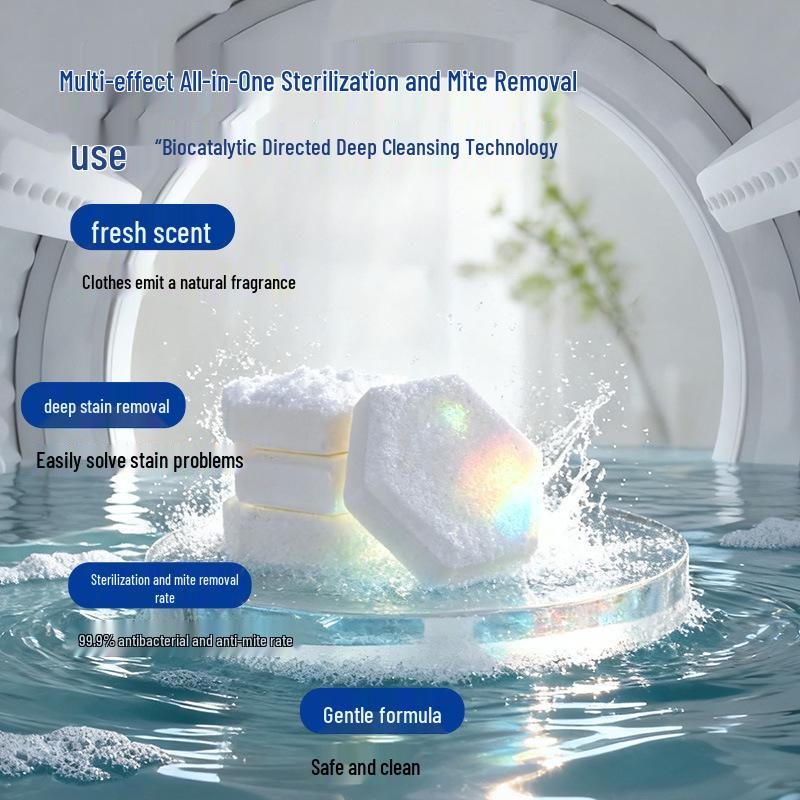 Compact Multi-Effect Laundry Sheets: Long-Lasting Fragrance, Antibacterial, Dust Mite Removal, Machine Washable, Travel Size.