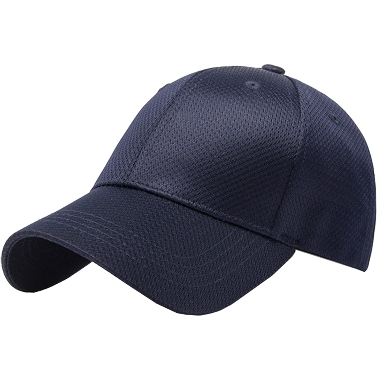 

CA485 [White Fang] Cap, Plain, Mesh, Casual, Cool, Brim, Men s, Women s, (Navy)