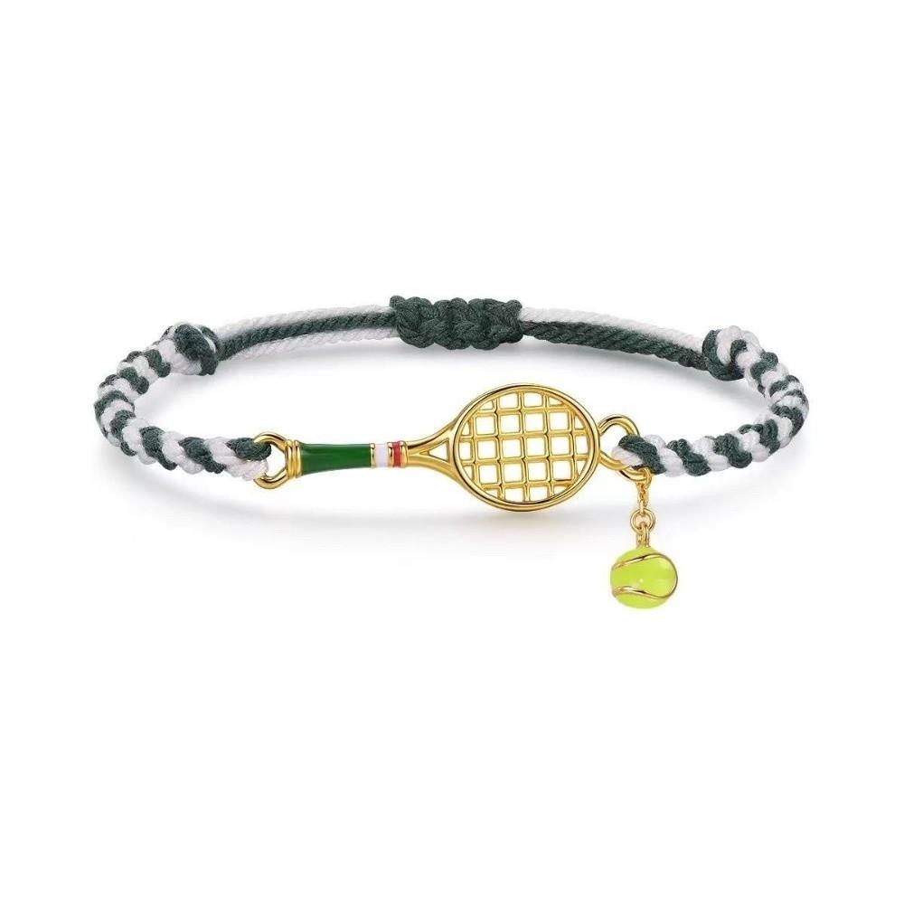 Adjustable Handwoven Bracelet Handwoven Couple Bracelet Tennis Racket Bracelet for Women