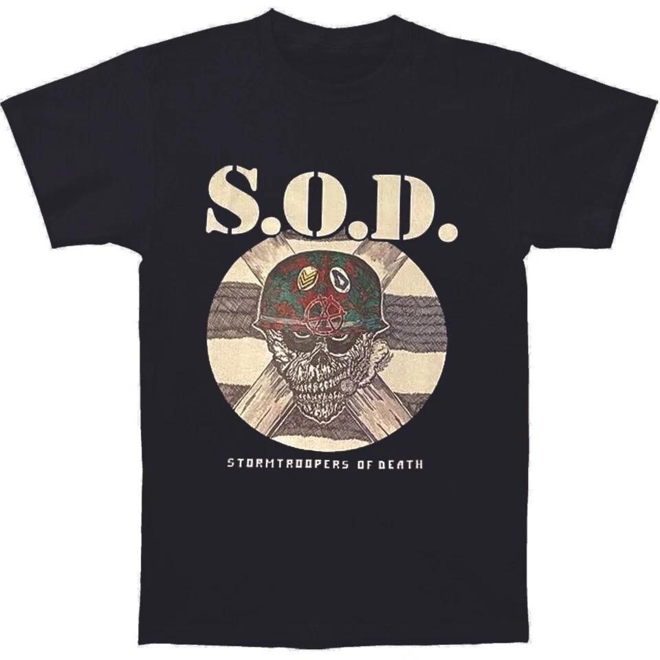 Vtg S.O.D. Stormtroopers Of Death Band Cotton Black Unisex Shirt S