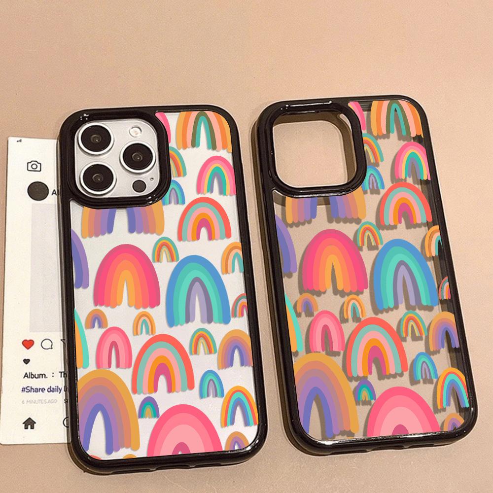 Acrylic Phone Case for iPhone 11 12 13 14 Pro 12 14 16 Pro Max for Samsung A16 A36 A56 S24 FE High-quality Painted Anti-fall Mobile Phone Case