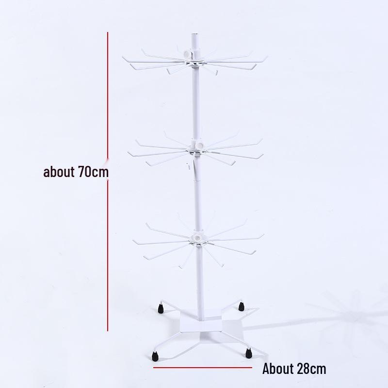 Rotating Detachable Three-Layer Jewelry Display Rack