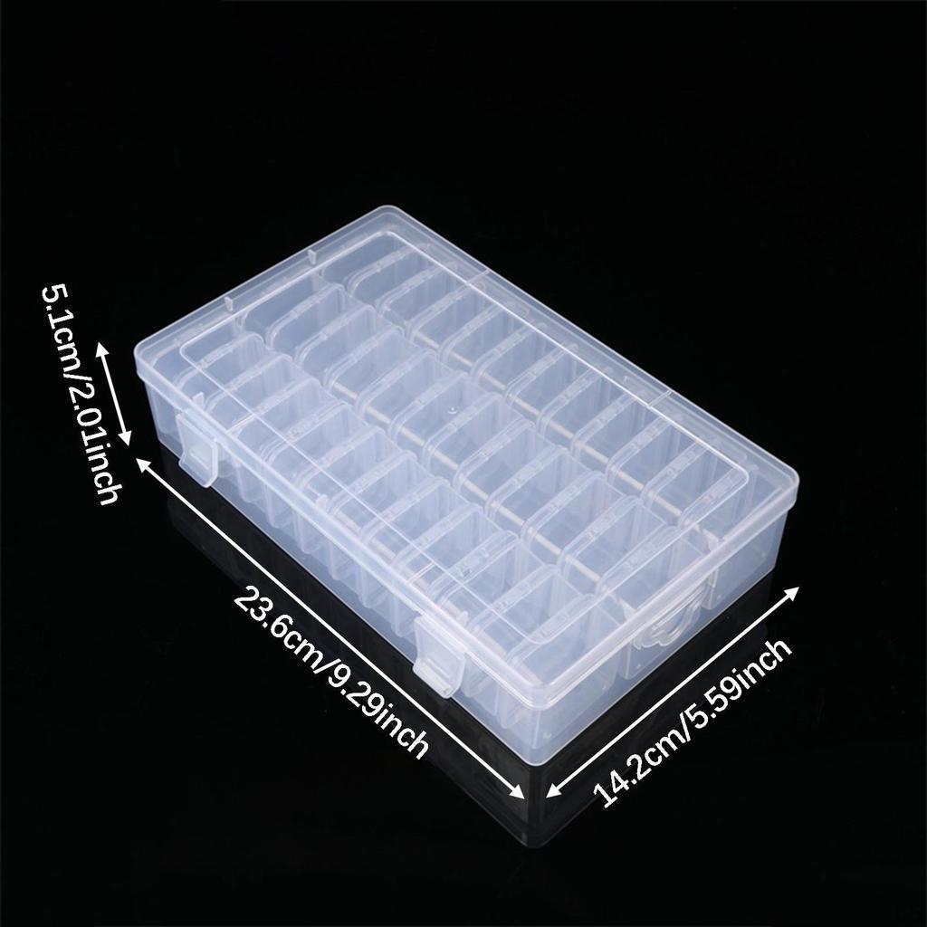 Bead Organizer Box Trinkets Stoarge Case Compartment Nail Art Storage Container Jewelry