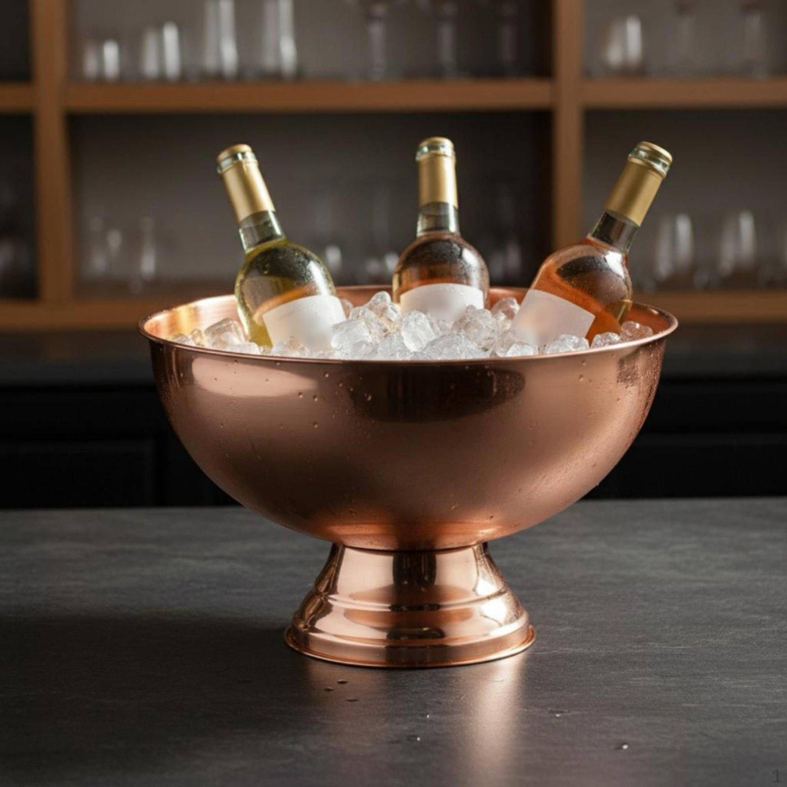 Stainless Steel Champagne Bucket Thickened Ice
