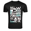 T-Shirt Grafica Tipografica Urbana dei Cinque Distretti di New York