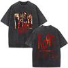 2026 Korn Tour 2026 Merch Maglietta Lavata Vintage Regali per Fan Magliette Band Rock Metal Gotica Uomo Donna Casual Manica Corta Oversize Maglietta Larga