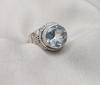 Crystal Quartz Ring 925 Sterling Silver Ring April Birthstone Jewelry