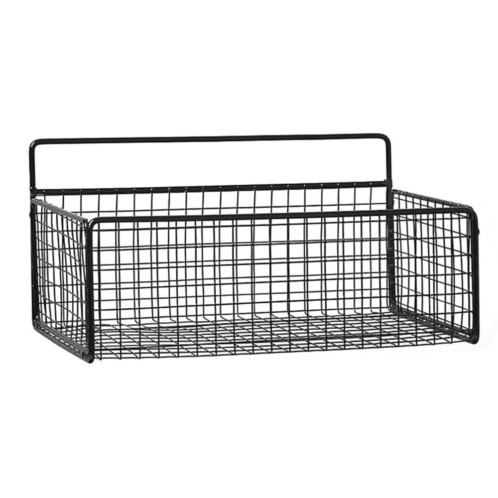 Supplies Wall Mounted Iron Art Hanging Basket Kitchen Accessories Bathroom Shelf Storage Basket