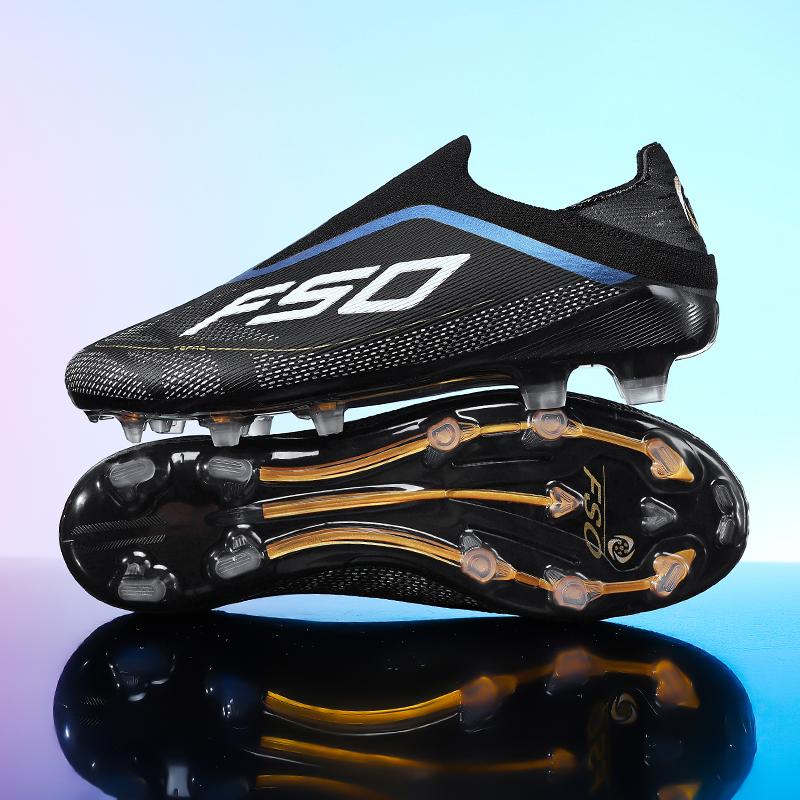 New Men Soccer Shoes Grass Cleats High-quality Match Outdoor Football Boots Non-Slip Boys Sneakers Hot-selling High-top Light