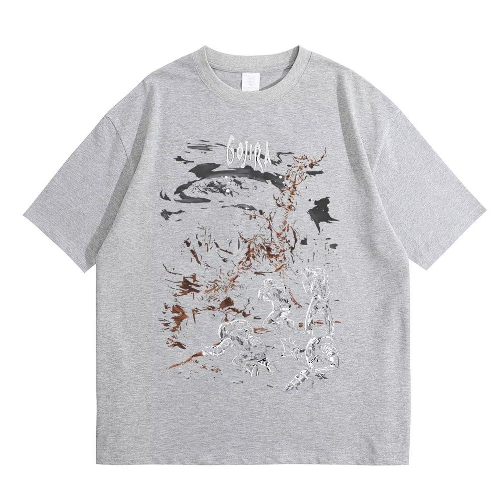 

Limited French Vintage Metal Band Gojira From Mars To Sirius Album Graphic T Shirt Men Women Gothic Rock Music Oversized T-shirt 4XL