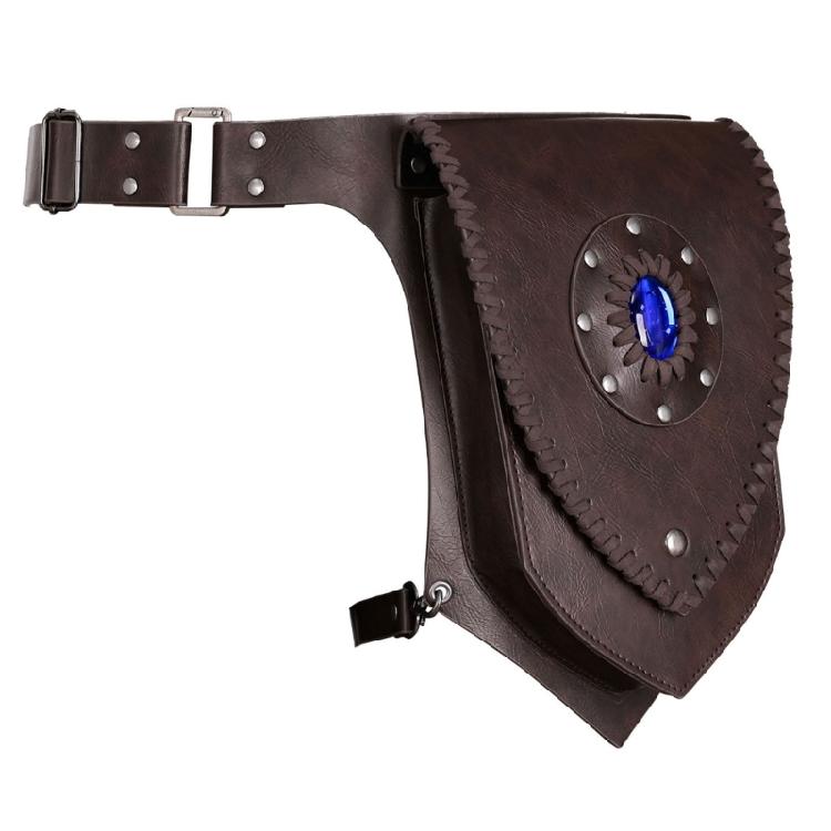 Medieval Vikinges Pirate Leather Drop Leg Bag Halloween Cosplay Costume Accessory Renaissances Belt Pouch Fanny Pack
