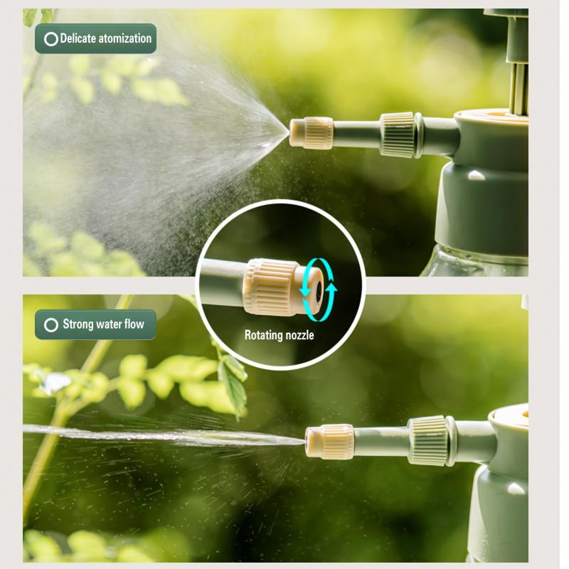 Große Zimmer-Druckgießkanne 1,5 l Großes Fassungsvermögen Transparente Wasserflasche für Zimmer- und Außenpflanzen Blumensprüher Druck