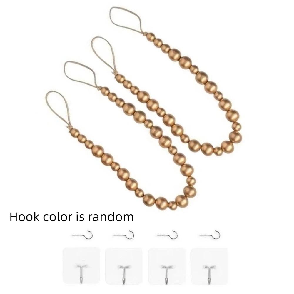 2 шт. Зажимы для штор из бусин ручной работы Минималистичные завязки для штор Веревки для подвязывания штор Подхваты для штор Драпировки для подвязывания Style 5