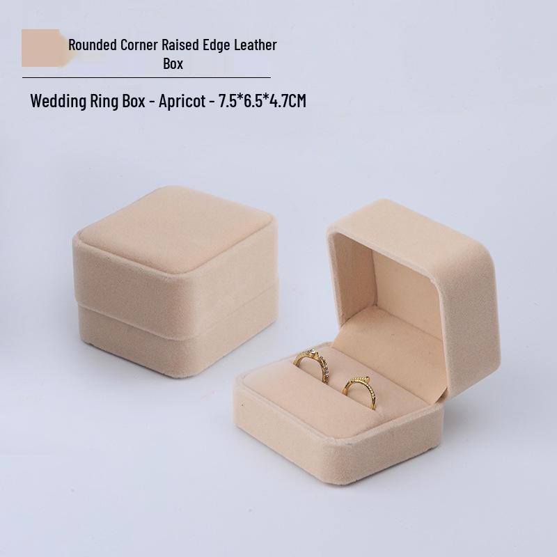 Pink Velvet Jewelry Box with Rounded Corners for Earrings, Bracelets, Rings, and Gifts
