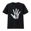 Number 5 Hi Five Hand Sign Hello Greeting Play Games Academy T Shirt Vintage Washed Versatile Stylish Top For Everyday Wear