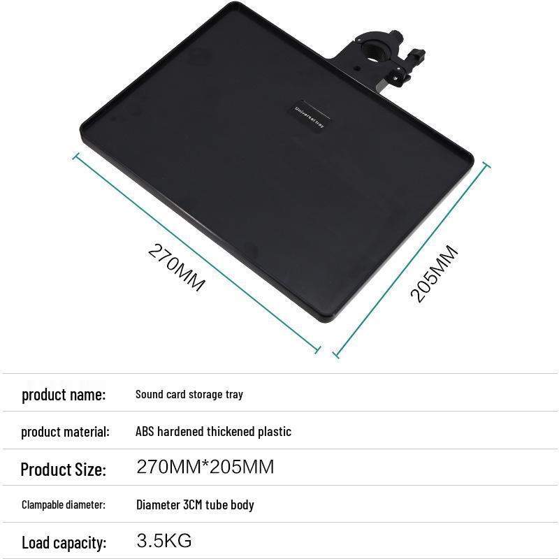 Large Multi-functional Sound Card Tray & Mobile Phone Tripod Stand