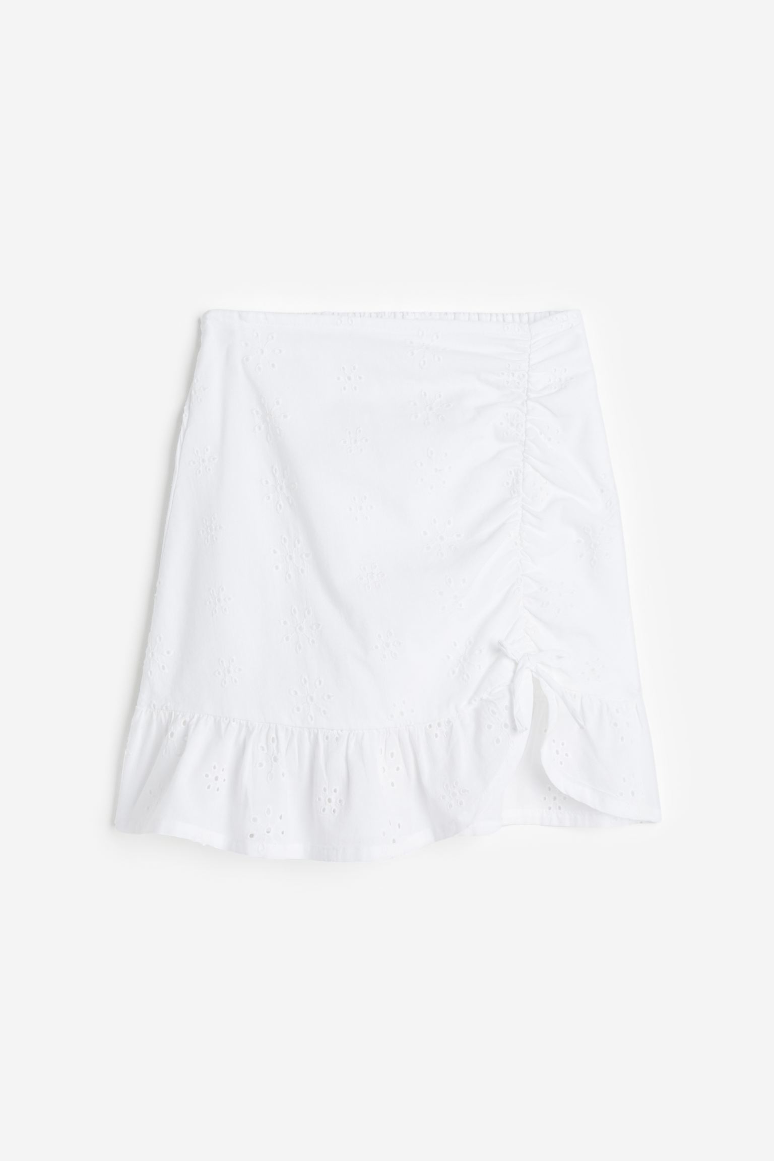 

Flounce-trimmed skirt