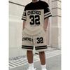 Casual Men's Short-sleeved And Short-shorts Sets, Urban Street Fashion Versatile Men's Tops And Shorts