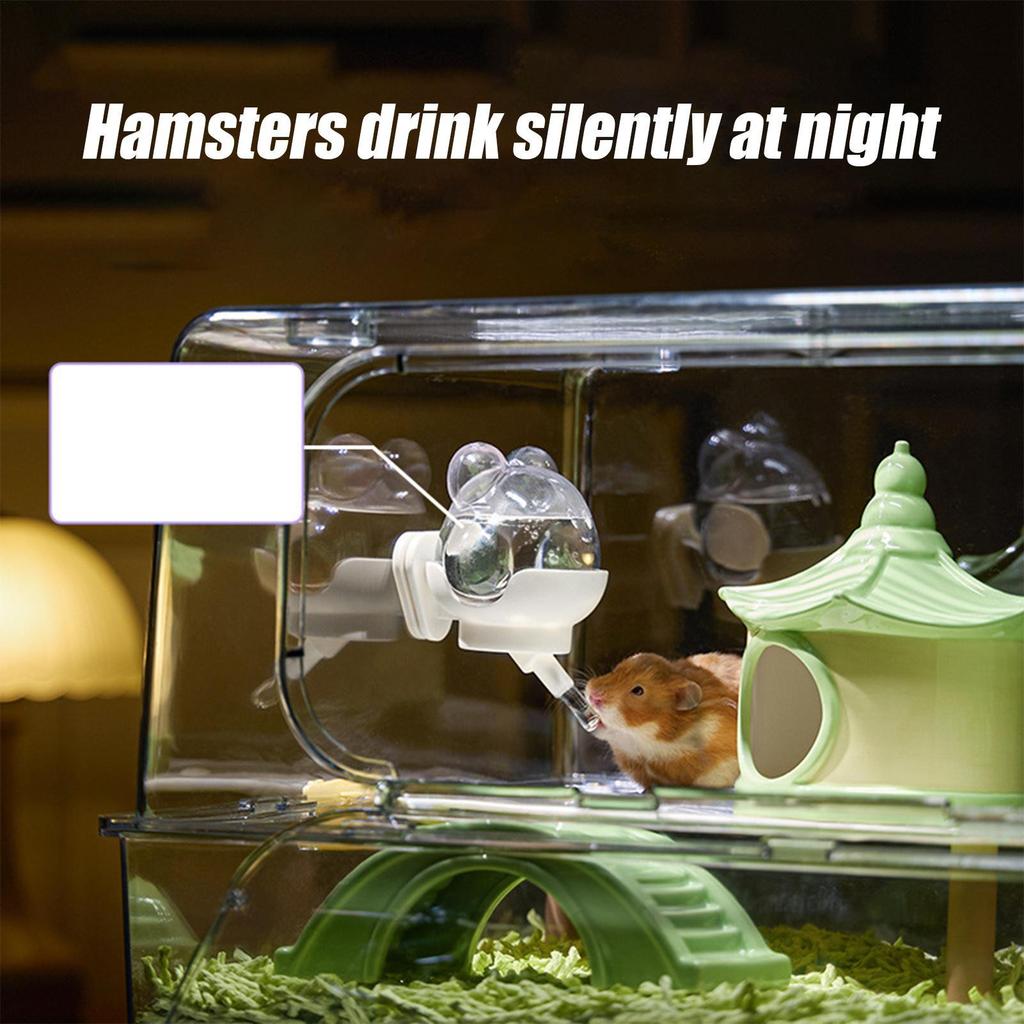 220ml Large Capacity Hamster Cage Magnetic Suction Small Pet Water Bottle Vacuum Leak Proof Cage Accessories For Small Hamsters