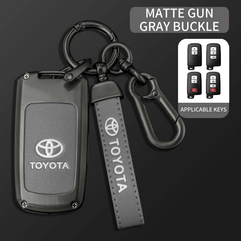 Car Key Case Full Cover Styling Accessories For Toyota RAV4 Highlander Avalon Sequoia Tundra Tacoma 4Runner Land Cruise Prius
