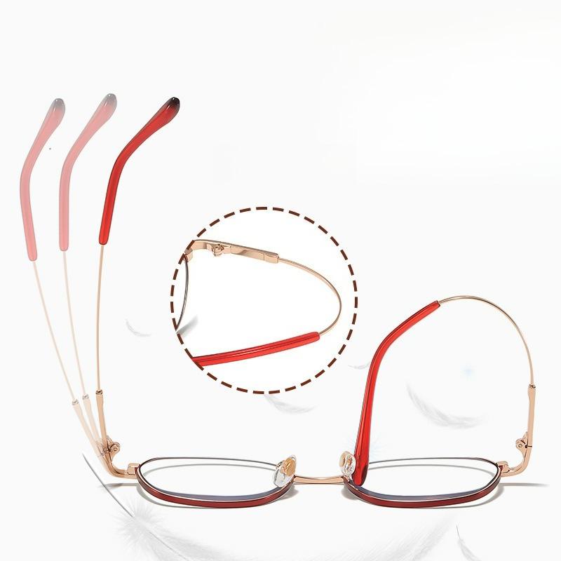 Luxury Designer Metal Frame Reading Glasses Women Men Anti Blue Light Presbyopia Glasses Ultra-light Elegant Far Sight Eyewear