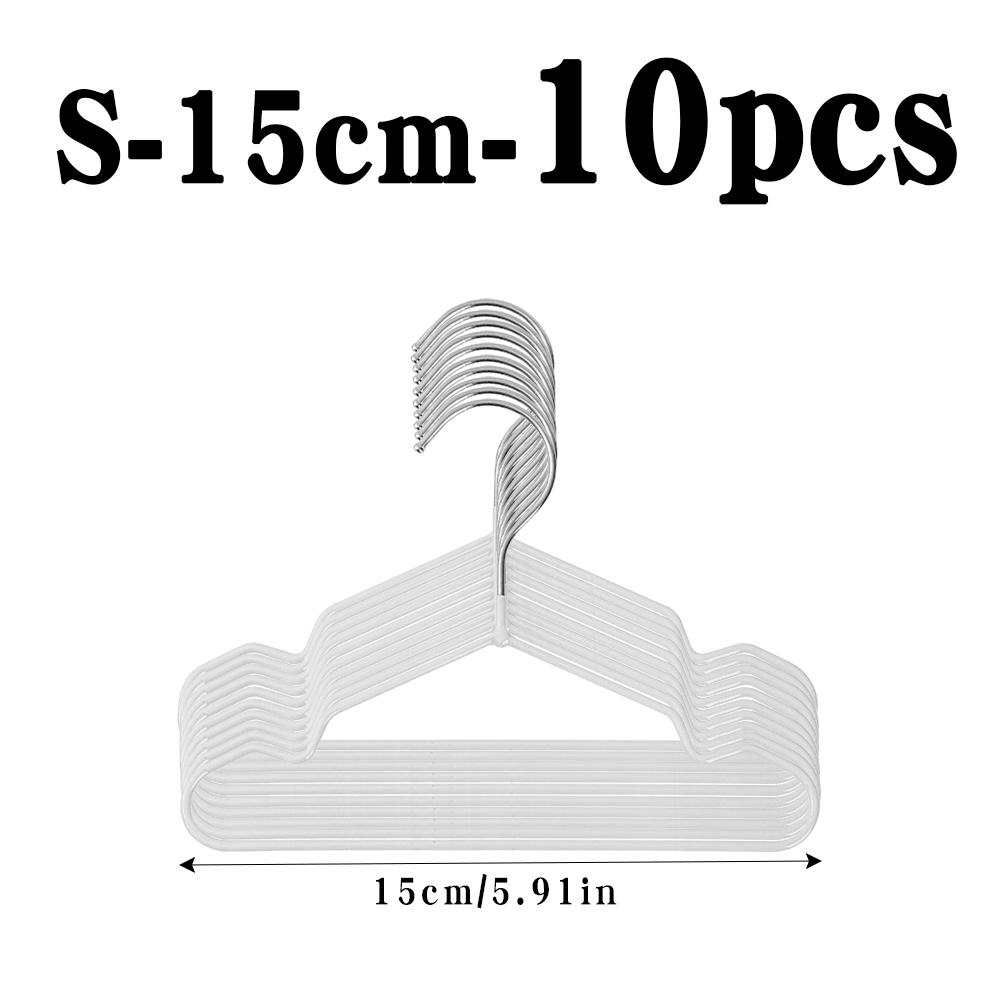 10Pcs Pet Clothes Hangers, Space-Saving Metal Hangers For Pet Apparel, Durable & Easy-To-Use, Ideal For Small To Large Pets