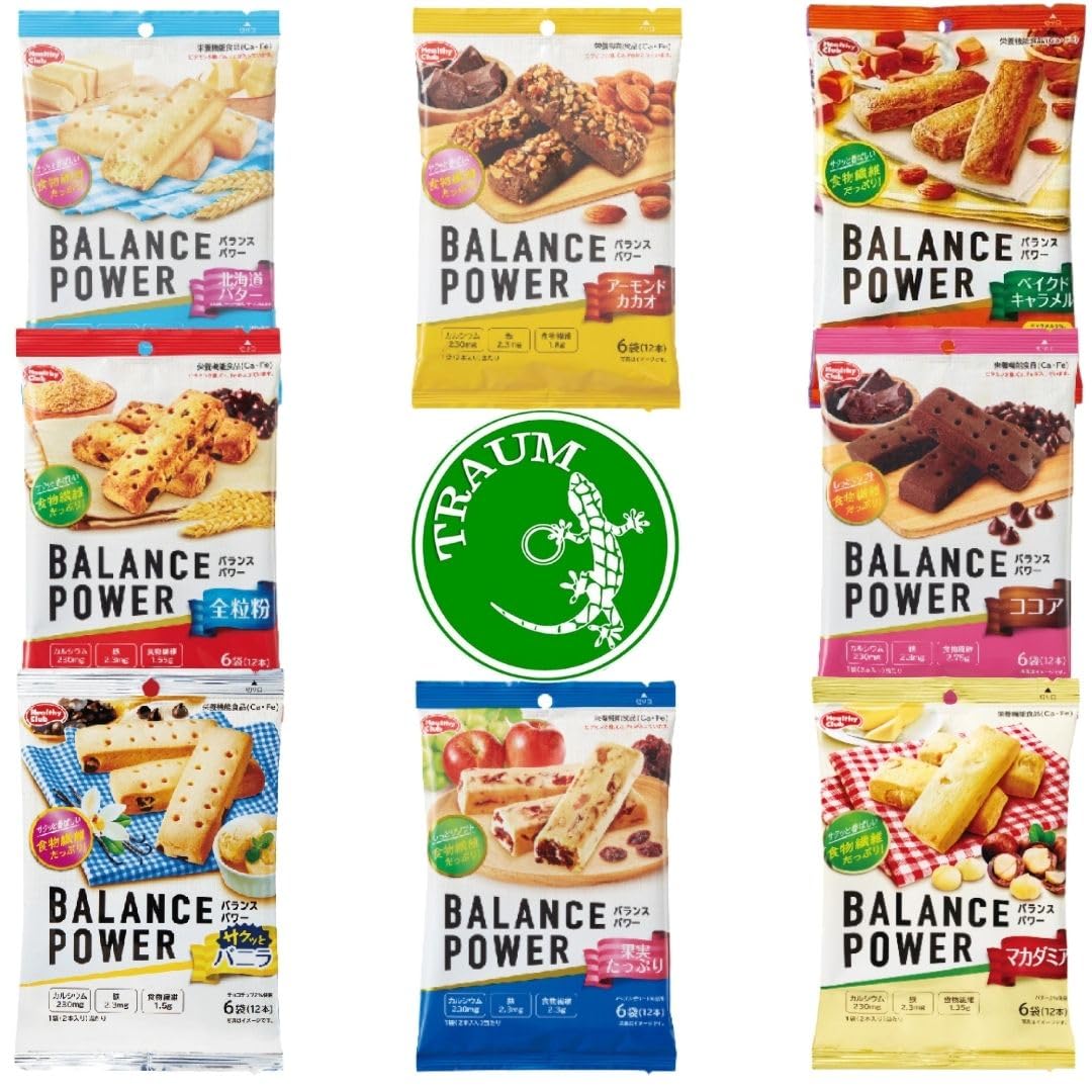 

Balance Power Большой ассортиментный набор питательных протеиновых батончиков по 8 батончиков каждого из 8 видов, всего 96 8-видов [TRAUM] (12 разновидностей, батончики)