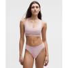 StretCh Cotton Ribbed Logo RACerbACk BrAlette  A C Cups porCelAin Pink