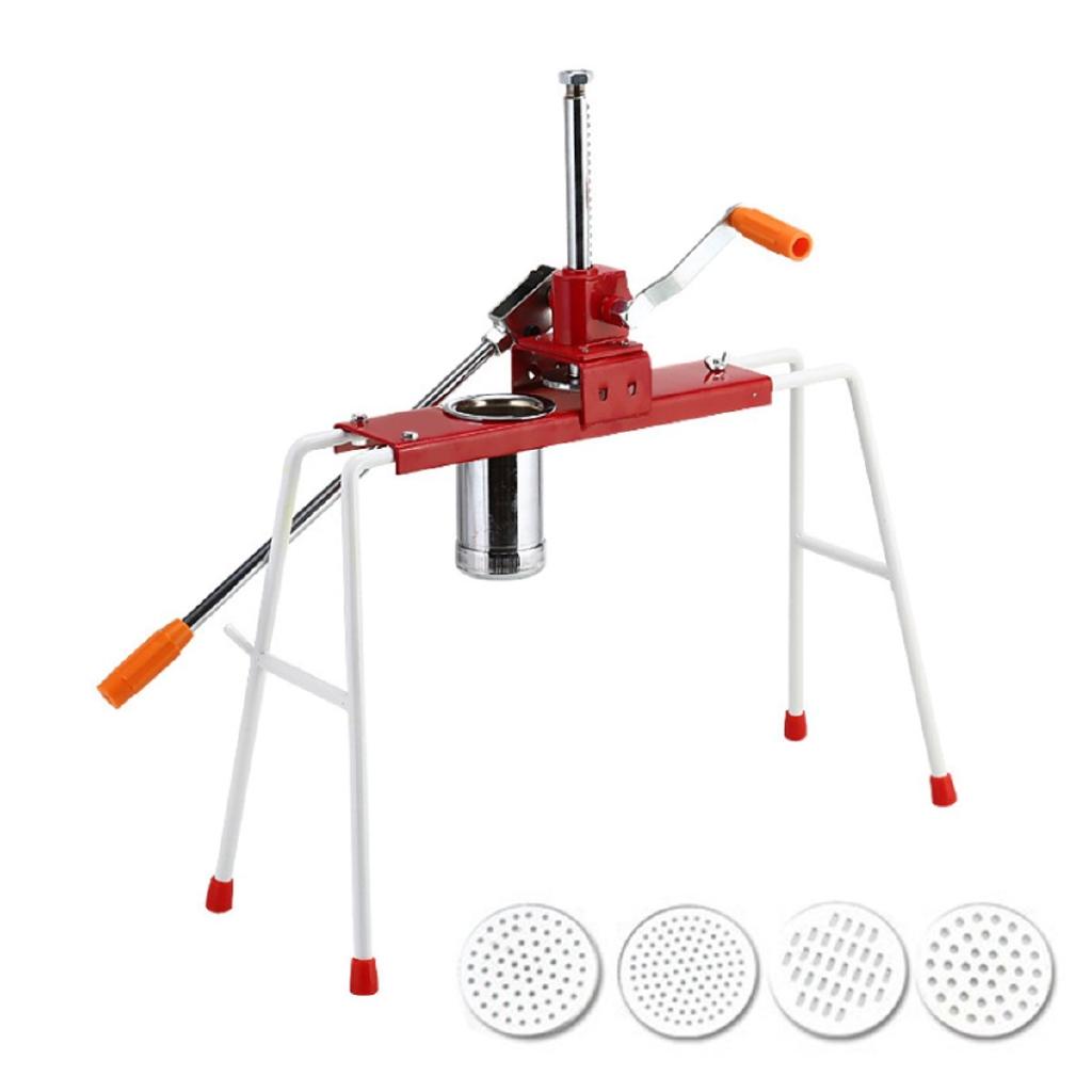 4 Pressing Molds Stainless Steel Noodle Maker Noodle Making Machine Dough Pasta Maker Hand Press Spaghetti Kitchen Appliances 56 x 17 x 58 cm