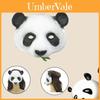 Cute Panda Mask For Halloween And Cosplay Parties High-quality Pu Material