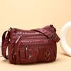 Women's Multi-Compartment Shoulder Bag Middle-Aged and Elderly Mother's Bag Crossbody Bag Small Square Bag