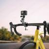 Bike Camera Holder Aluminum Alloy Motorcycle Metal Stand 360°Ball Head Bicycle Cycling Clip for Round Bar Square Bar Tabletop