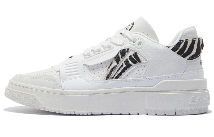 Li Ning Rookie Synthetic Leather, Split Suede Lace Up Slip Resistant, Abrasion Resistant, Lightweight Coverage Low Top ABCS003-4