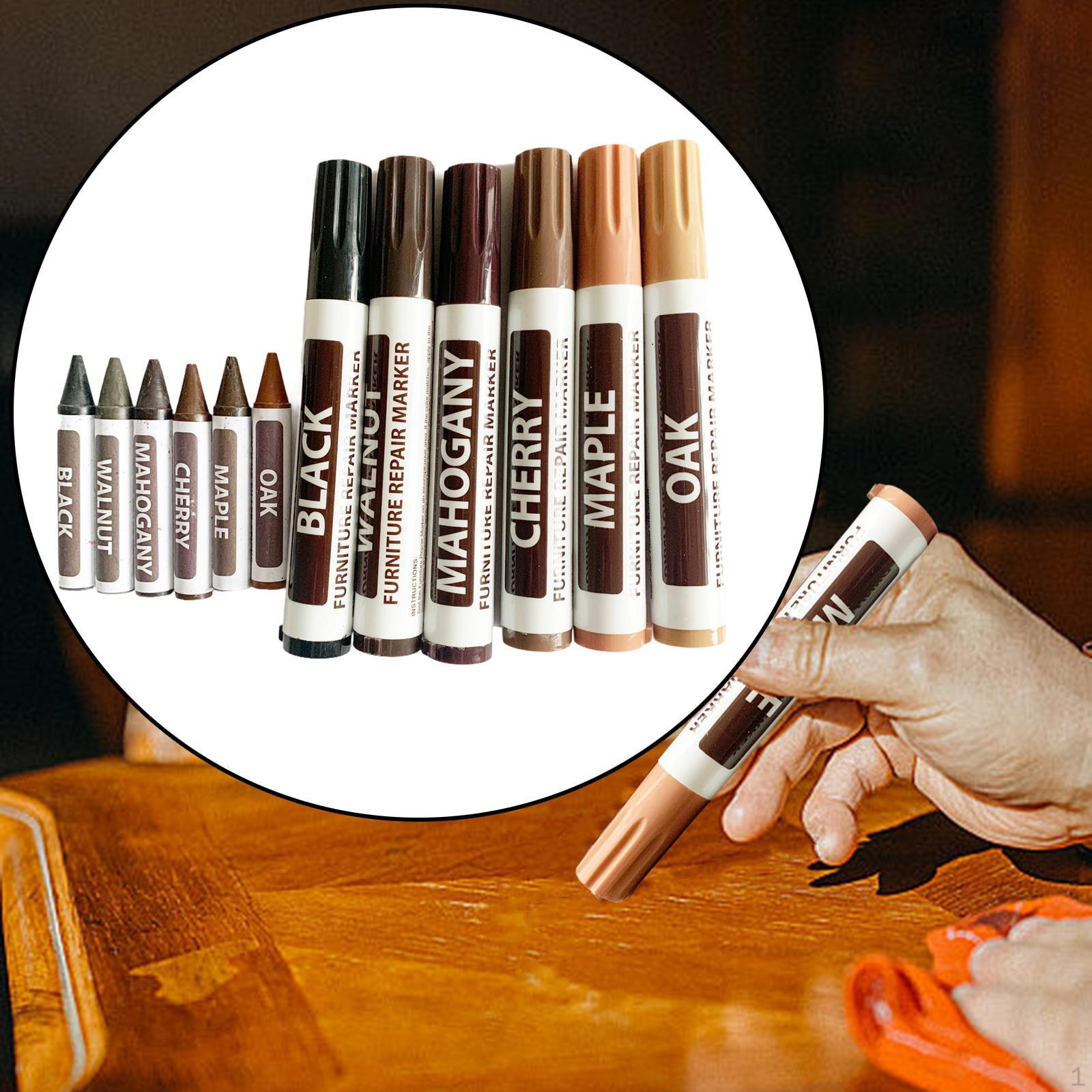 

Різнокольорові маркери для ремонту меблів і підлоги, щоб подряпини зникали 6 and 6pcs