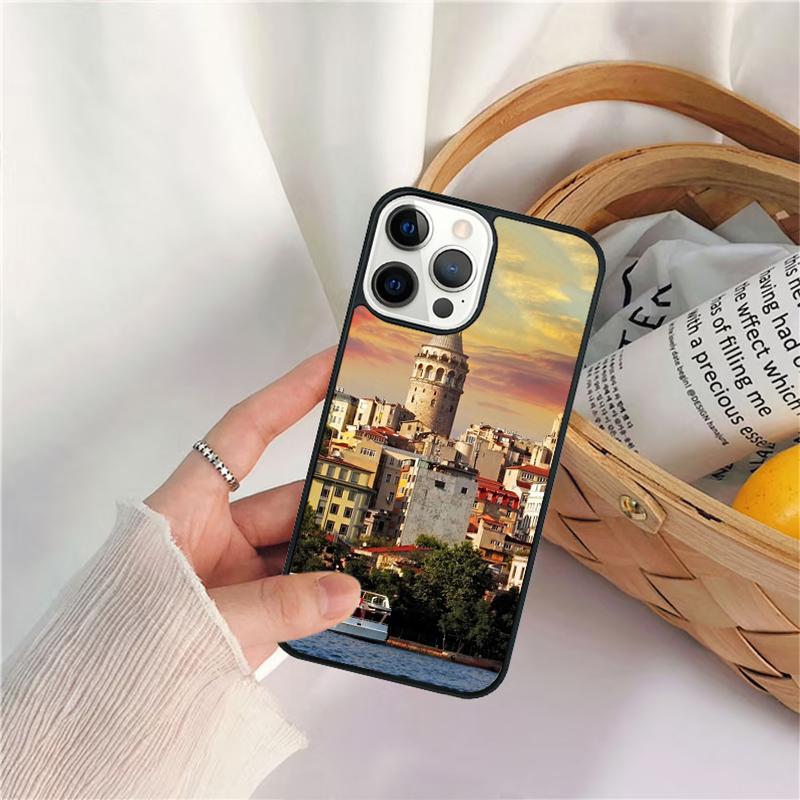 Turkey Istanbul Scenery Phone Case For iPhone 17 Air 16 15 14 11 12 13 Pro  MAX Plus Coque Cover Shell
