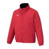 Mizuno Breath Thermo Insulated Warmer Chinese Size 32MEC551 Jacket, Heat-Generating Material, Water-Repellent, Unisex, Red, L,