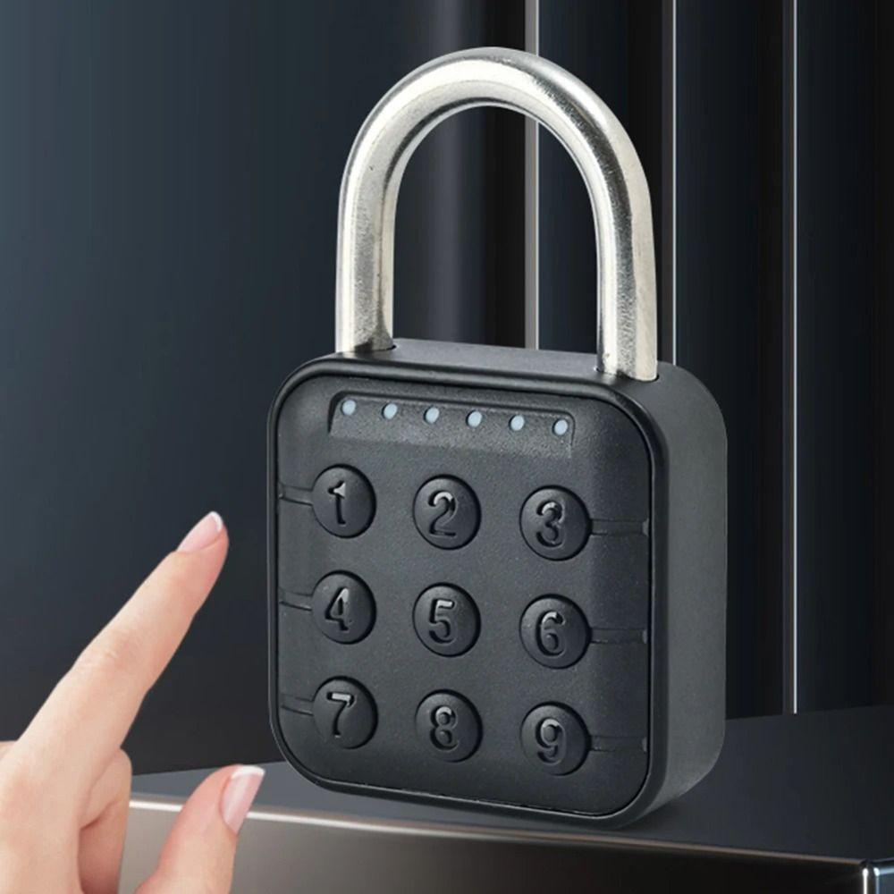 Waterproof Smart Padlock Keyless Electronic Door Lock Cabinet Fingerprint Lock  Outdoor