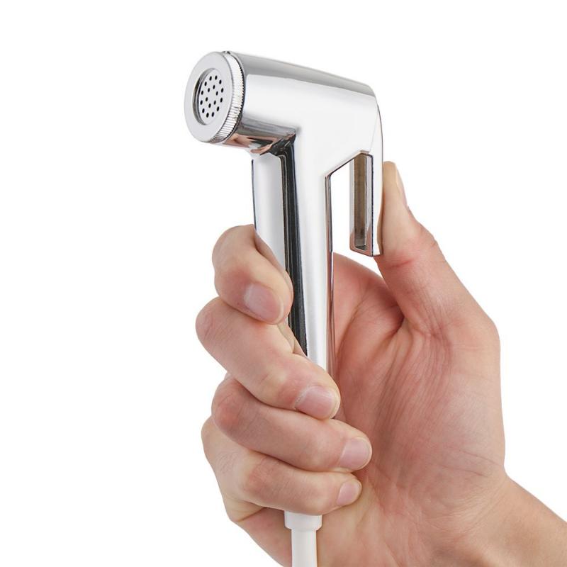 Portable Handheld Diaper Bidet Toilet Shattaf Sprayer Bathroom Toilet Bidet Shower Head Nozzle with 1.5m Telephone Shower Hose