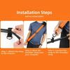 Adjustable Mower Shoulder Strap Durable Nylon Metal Hook String Trimmer Harness Easy Installation Ergonomic Weight Distribution