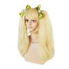 Danganronpa Saionji Hiyoko Wig With Hairpin Headwear Cosplay Costume Dangan Ronpa Synthetic Hair Women Long Ponytails Wigs