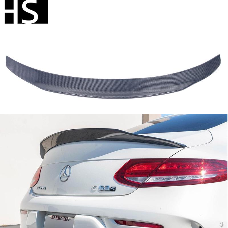 

Carbon Fiber PSM Style Rear Wing Spoiler for 16-22 Mercedes-Benz C-Class W205 2-Door Yes чёрный