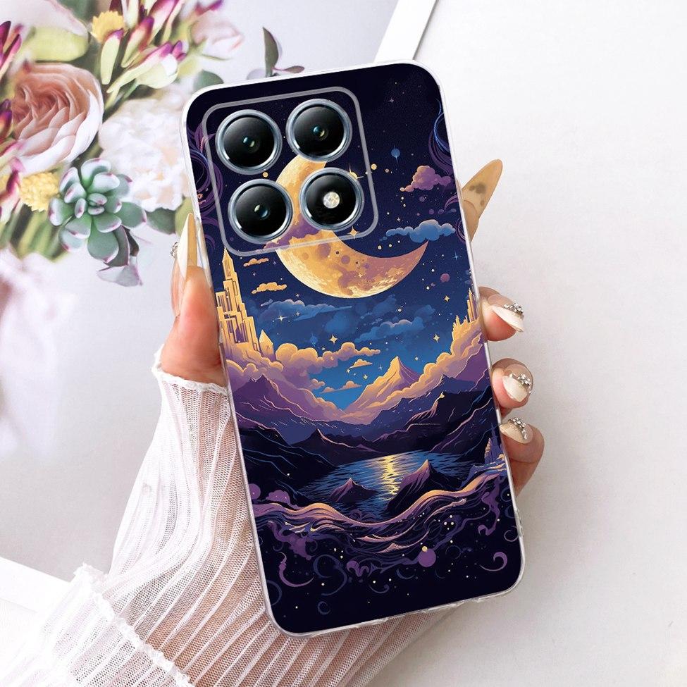Transparent Casing For Xiaomi 14T Pro Case Cute Cat Luxury Fashion Butterfly Funny Cool Painted Cover 2407FPN8EG