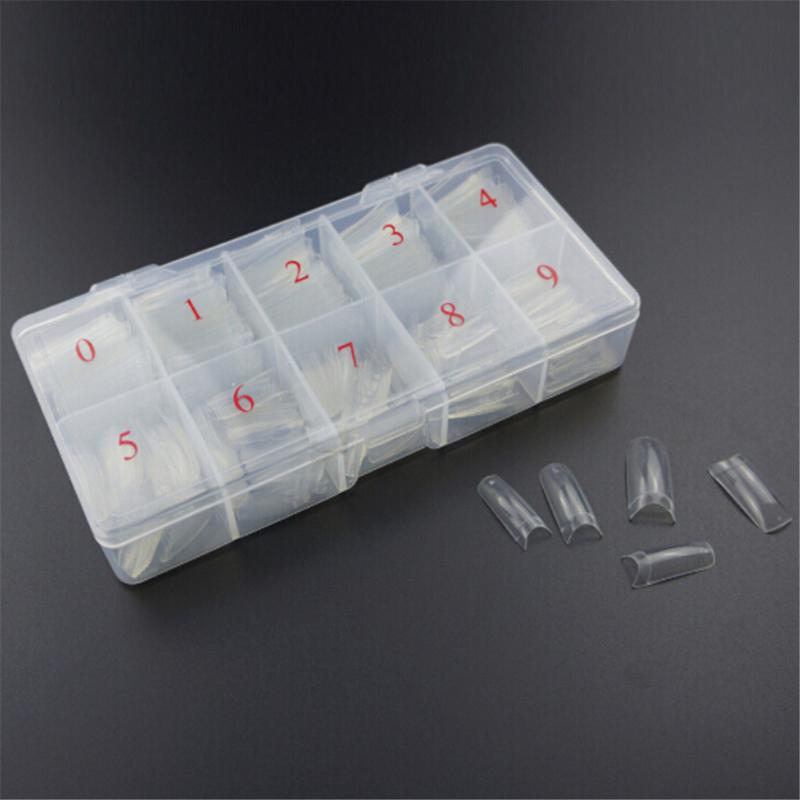 10 Cells False Nail Art Tips Box Storage Case Fake Nail Art Tips Box Case