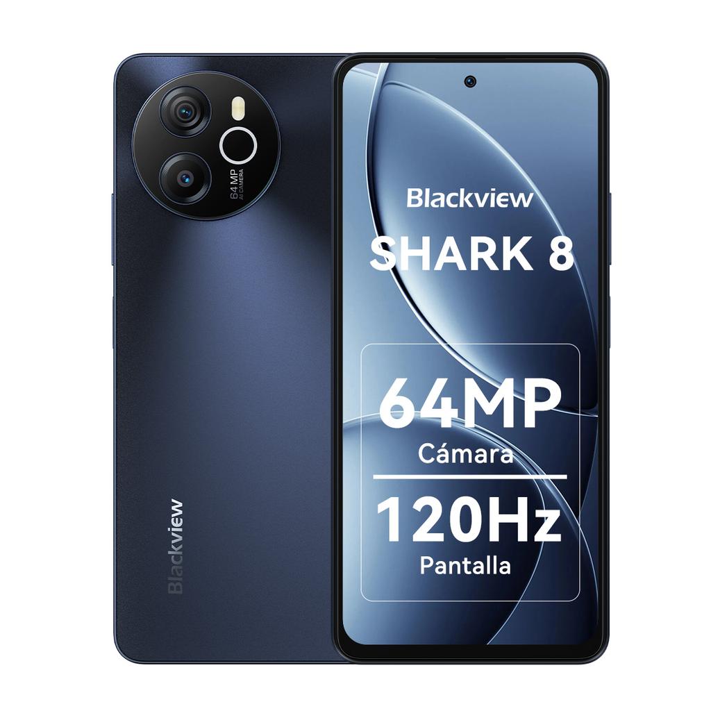 Refurbished Blackview SHARK 8 Smartphone Android13 G99 Mobiltelefon 6,78'' 120Hz 2,4K Display 16GB 256GB 64MP Handy