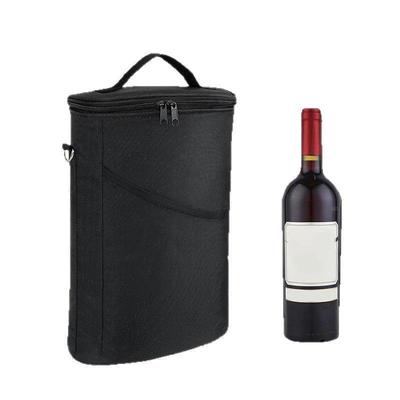 Wine Bottle Bag Soft Cooler Wine Bottle Insulated Bag For Wine Thermal Outdoor Bag For Travel Carrier Tote Wine Glass