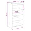Shoe Cabinet Artisan Oak 48 x 36 x 92 cm Particleboard